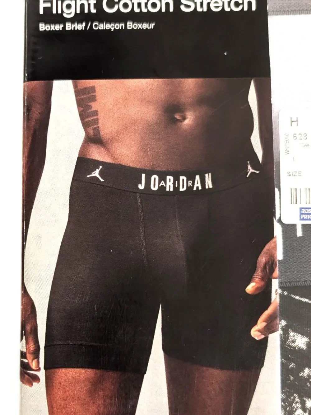 Jordan Flight Cotton Stretch Mens Boxer Briefs 2 Pack Black Breathable Stretch